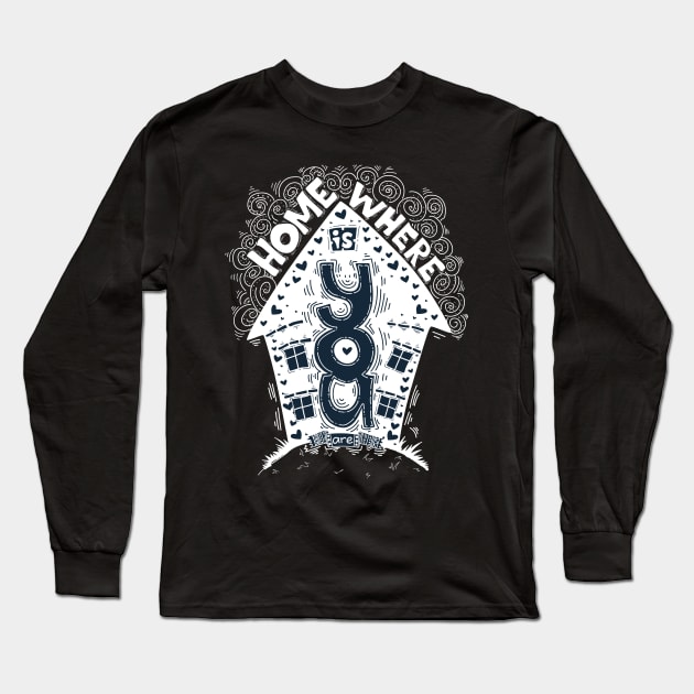 home is where you are Long Sleeve T-Shirt by Mako Design 